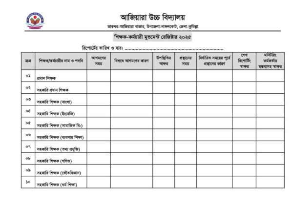 Teacher Employee Movement Register for High School - Image 2